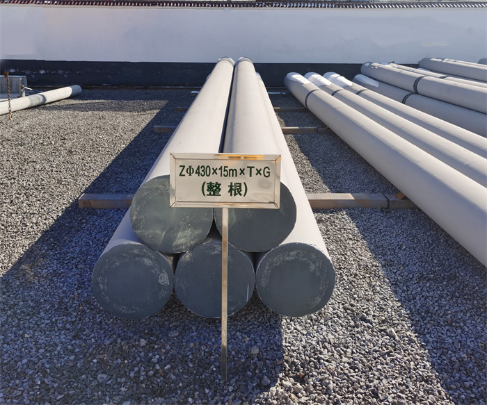 盐城430×15米×T×G终端电线杆